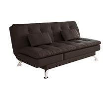 Sofá-Cama Casal 3 Lugares Amanda Café Sofá-Cama Casal 3 Lugares Amanda Café