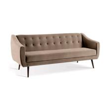 Sofá-Cama Casal 3 Lugares Beatriz Veludo Bege Sofá-Cama Casal 3 Lugares Beatriz Veludo Bege