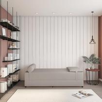 Sofá-Cama Casal 3 Lugares Lúcia Linho Cru Sofá-Cama Casal 3 Lugares Lúcia Linho Cru