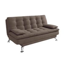 Sofá-Cama Casal 3 Lugares Premium Linho Marrom Sofá-Cama Casal 3 Lugares Premium Linho Marrom