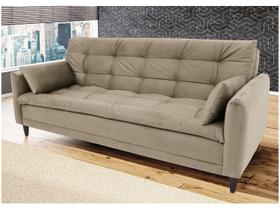 Sofá-cama Casal 3 Lugares Reclinável Suede Linoforte Estela Sofá-cama Casal 3 Lugares Reclinável Suede Linoforte Estela