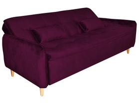 Sofá-cama Casal 3 Lugares Reclinável Suede Matrix Donna