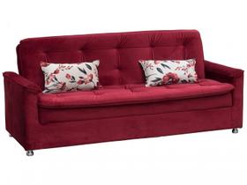Sofá-cama Casal 3 Lugares Reclinável Veludo