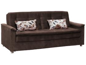 Sofá-cama Casal 3 Lugares Reclinável Veludo - Matrix Nanda
