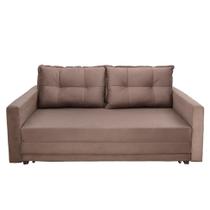 Sofá-Cama Casal 3 Lugares Trancoso Suede Liso Tabaco Sofá-Cama Casal 3 Lugares Trancoso Suede Liso Tabaco