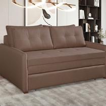 Sofá Cama Casal 95cm X 157cm Montreal Marrom Escuro Sofá Cama Casal 95cm X 157cm Montreal Marrom Escuro