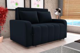 Sofá Cama Casal Amora New 3 Lugares Reclinável Com Almofadas Luxo Em Veludo Cinza Premium