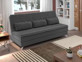 Sofá Cama Casal Luma 1,90m Cinza - XFlex Sofás Sofá Cama Casal Luma 1,90m Cinza - XFlex Sofás