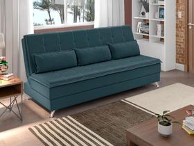 Sofá Cama Casal Luma 1,90m Petróleo - XFlex Sofás