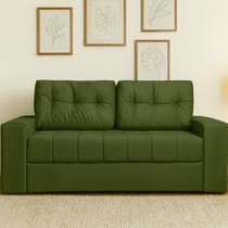 Sofá Cama Casal Murilo 182cm em Tecido Linho Verde Sofá Cama Casal Murilo 182cm em Tecido Linho Verde