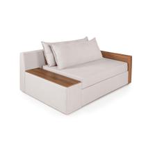 Sofá Cama Casal Panamá Invertido Composê Linho com material sintético