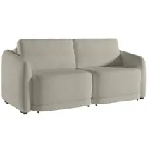 Sofá Cama Casal para Sala 176cm Polska K04 Bouclê Bege - Mpozenato