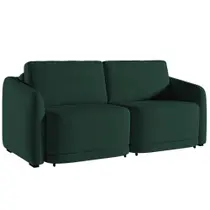 Sofá Cama Casal para Sala 176cm Polska K04 Veludo Verde - Mpozenato