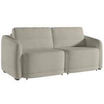 Sofá Cama Casal para Sala 216cm Polska K04 Bouclê Bege - Mpozenato