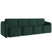 Sofá Cama Casal para Sala 396cm Polska K04 Veludo Verde - Mpozenato Sofá Cama Casal para Sala 396cm Polska K04 Veludo Verde - Mpozenato