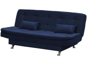 Sofá Cama Casal Reclinável Salomé Azul Light Sofá Cama Casal Reclinável Salomé Azul Light