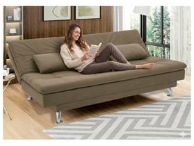 Sofá-cama Casal Reclinável Suede Linoforte Yasmin Sofá-cama Casal Reclinável Suede Linoforte Yasmin