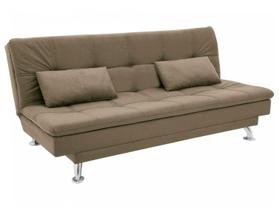 Sofá-cama Casal Reclinável Suede Linoforte Yasmin