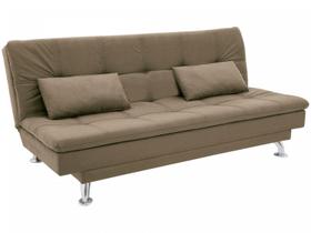 Sofá-cama Casal Reclinável Suede Linoforte Yasmin
