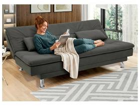 Sofá-cama Casal Reclinável Suede Linoforte Yasmin