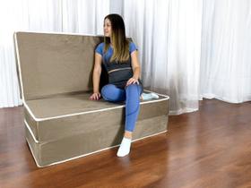 Sofá Cama Casal Resistente 128x188x20 Entrega Rápida