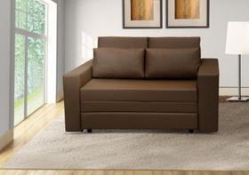 Sofá Cama Castor Salerno Marrom Café