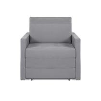 Sofá Cama Castor Solteiro Salerno Max Suede Cinza Sofá Cama Castor Solteiro Salerno Max Suede Cinza