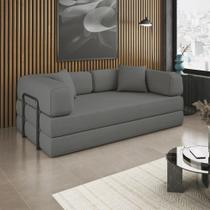 Sofá Cama Colchão Casal Compactair Confortável Sala Balaqui