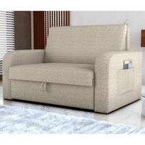 Sofá Cama com Baú 2 Lugares Harry Linho