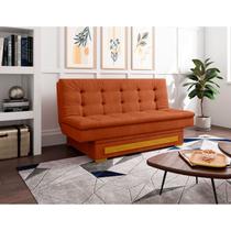 Sofa Cama com Baú Berilo Espresso Móveis Laranja Terracota Sofa Cama com Baú Berilo Espresso Móveis Laranja Terracota