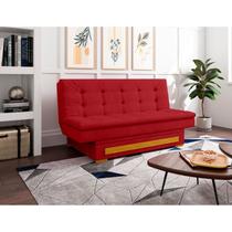 Sofa Cama com Baú Berilo Espresso Móveis Vermelho Sofa Cama com Baú Berilo Espresso Móveis Vermelho
