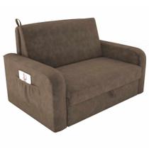 Sofá Cama Com Baú Daiane Matrix 88x143x93cm