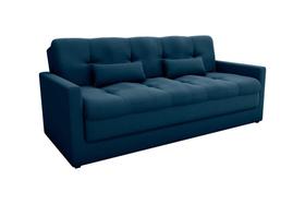 Sofá cama com braço 3 lugares 1,97 mts Dany Matrix Azul