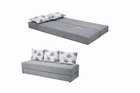 Sofá Cama de Luxo Sofanete Cinza Estampado 3 em 1 Sofá Cama de Luxo Sofanete Cinza Estampado 3 em 1