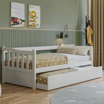 Sofá Cama De Madeira Com Cama Auxiliar De Solteiro Woodstore