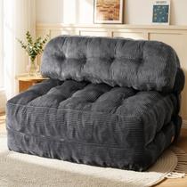 Sofá Cama Dobrável Vellorise Conversível Tamanho Casal Cinza Escuro Sofá Cama Dobrável Vellorise Conversível Tamanho Casal Cinza Escuro