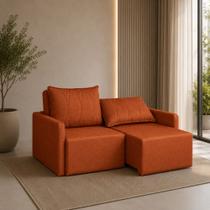 Sofá Cama Dubai 1.80m Retrátil e Reclinável 3 Lugares em Linho - Sofatec