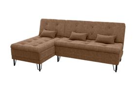 Sofá Cama e Chaise 3 lugares 200cm Nice Marrom Matrix Sofá Cama e Chaise 3 lugares 200cm Nice Marrom Matrix