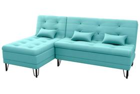 Sofá Cama e Chaise 3 lugares 200cm Nice Verde menta Matrix