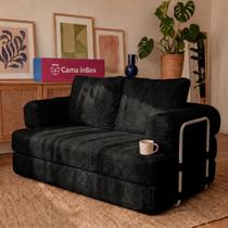 Sofá Cama Elo. 1,90m Xpand Tech Tecido Velourê Cama inBox