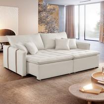 Sofá Cama em Madeira Eucalipto 180cm Detroid Yescasa