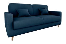 Sofá Cama Emília 2 Lugares 190cm Azul Matrix Sofá Cama Emília 2 Lugares 190cm Azul Matrix