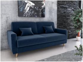 Sofá Cama Emília 2 Lugares 190cm Azul Matrix