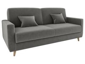 Sofá Cama Emília 2 Lugares 190cm Cinza Matrix