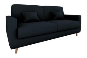 Sofá Cama Emília 2 Lugares 190cm Preto Matrix