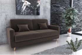 Sofá Cama Emilia Suede Marrom B256 - Matrix