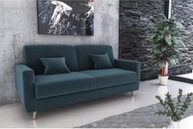 Sofá Cama Emilia Suede Petroleo B257- Matrix