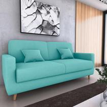 Sofá Cama Emilia Veludo Verde Menta C437 Sofá Cama Emilia Veludo Verde Menta C437
