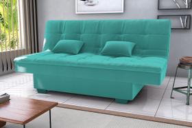 Sofá Cama Esmeralda Veludo Verde Menta E437 - Matrix