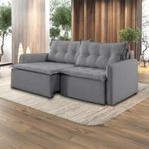 Sofá Cama Flórida Retrátil e Reclinável 220 cm Linho Sofá Cama Flórida Retrátil e Reclinável 220 cm Linho